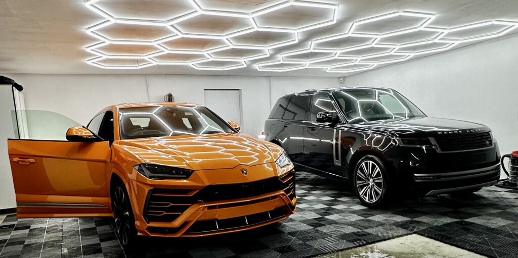 Supercars and luxury cars detailing