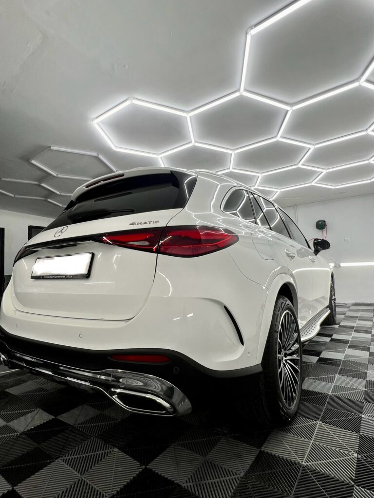 Brand new Mercedes-Benz glb ceramic protection,the ultimate protection against fine scratches,tree sub ,bird drop and uv protection anti aging protection for fading from sun our ceramic coating packages its also available at Mercedes-Benz Limassol